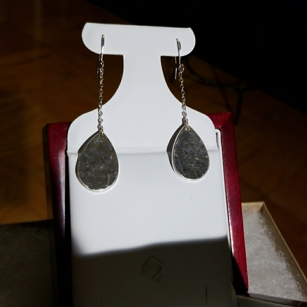 Hanging Silver tone Earrings